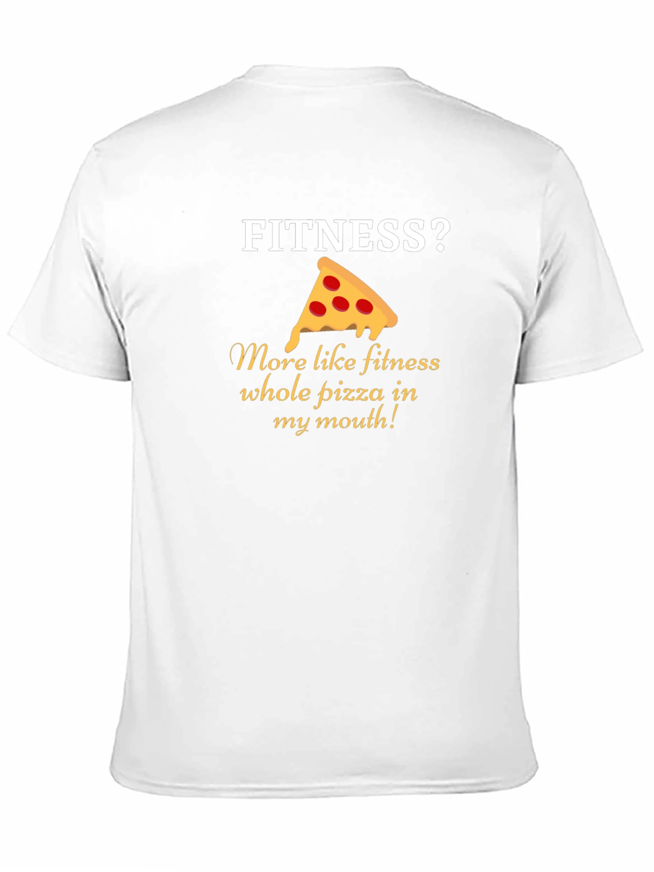 Pizza Fitness T-Shirt Funny Gym Tee