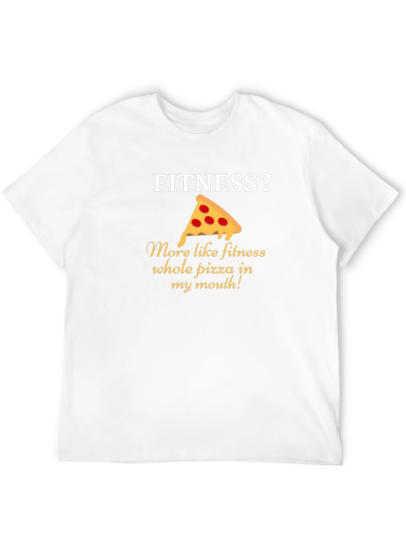 Pizza Fitness T-Shirt Funny Gym Tee