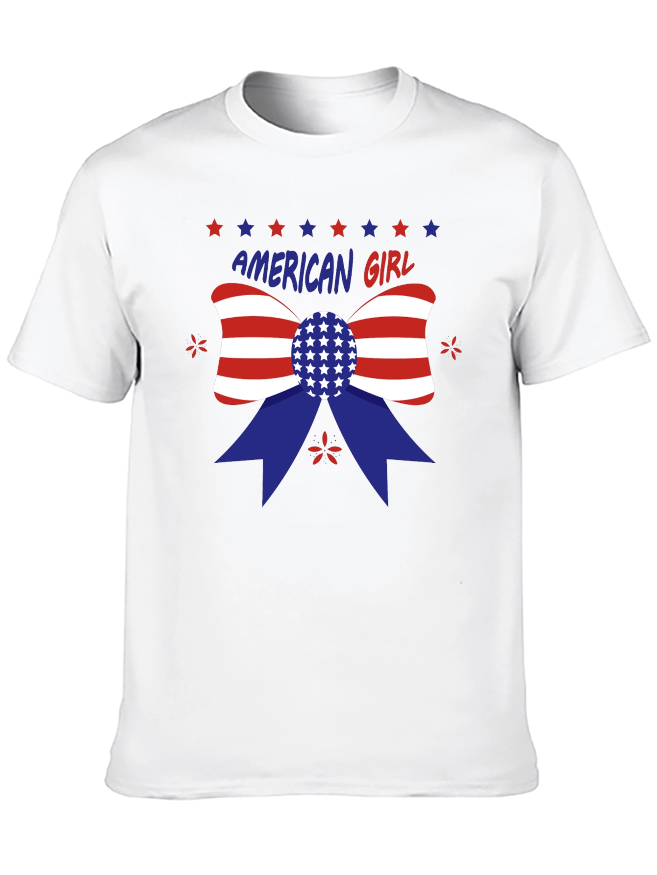 American Girl Patriotic Bow T-Shirt