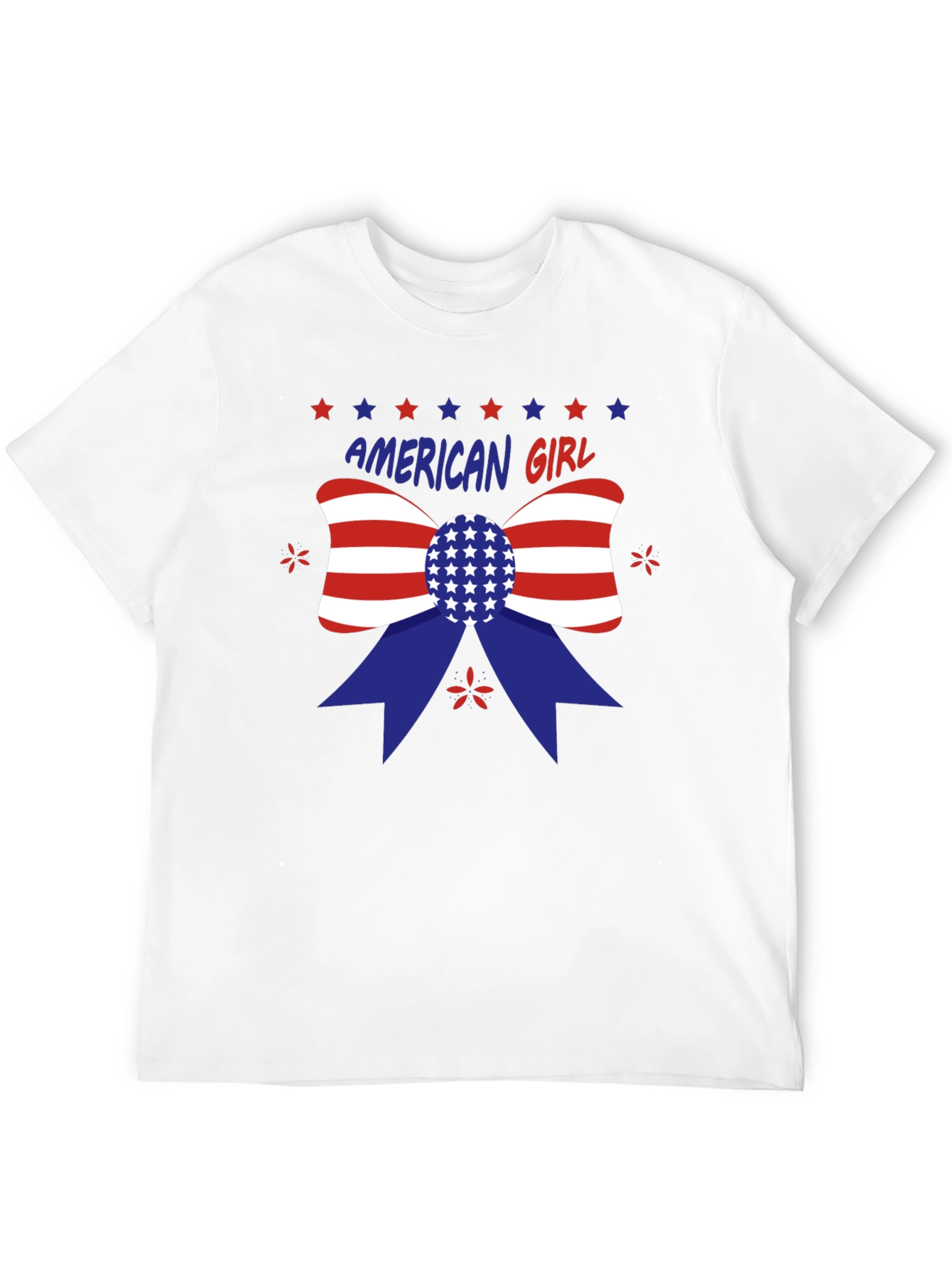 American Girl Patriotic Bow T-Shirt