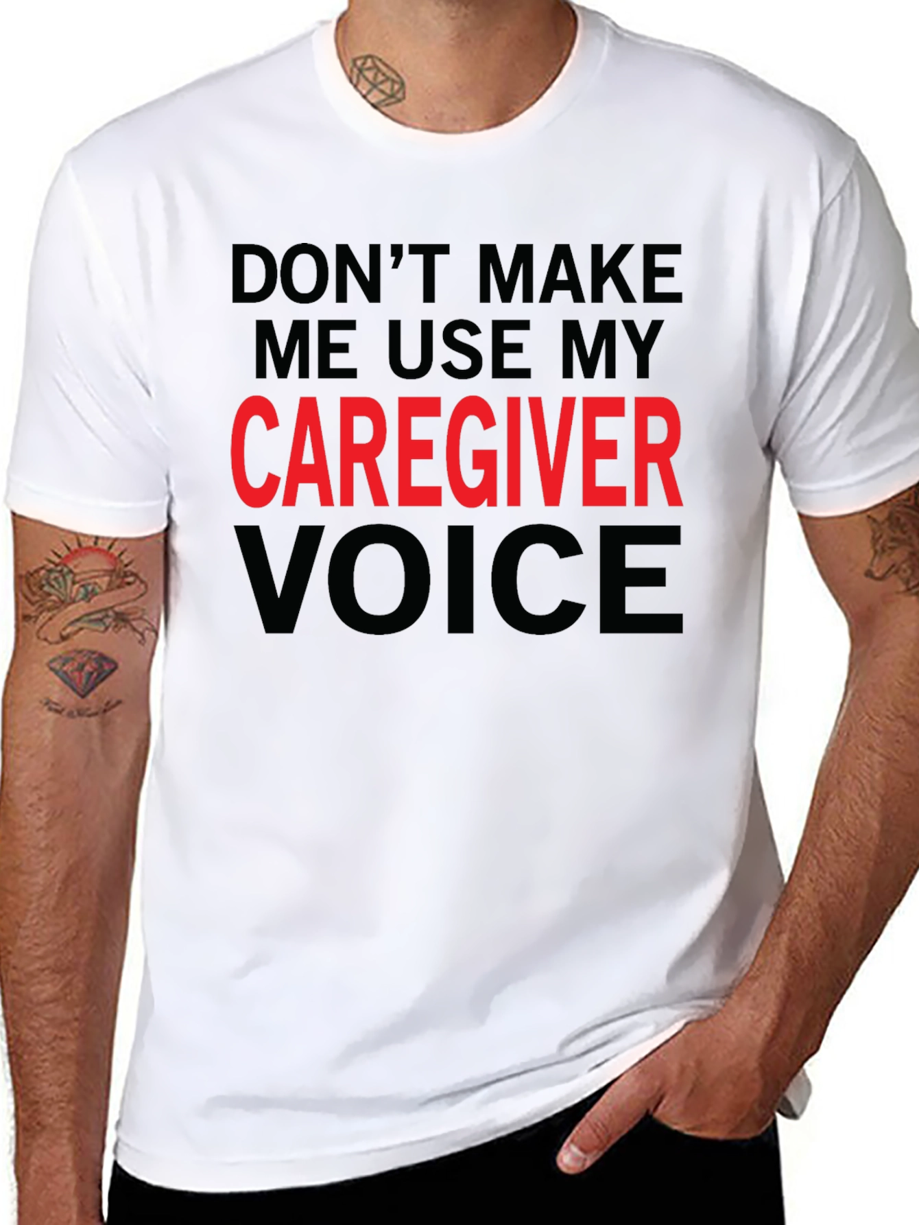 Caregiver Voice T-Shirt - Funny Caregiver Gift