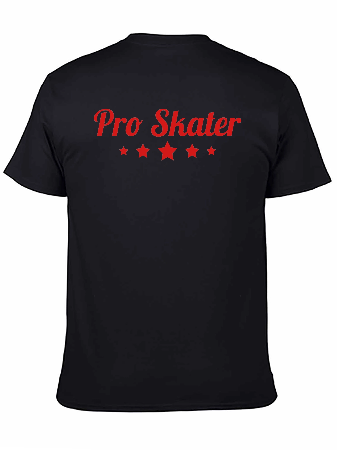 Pro Skater Graphic Tee - Black Cotton T-Shirt