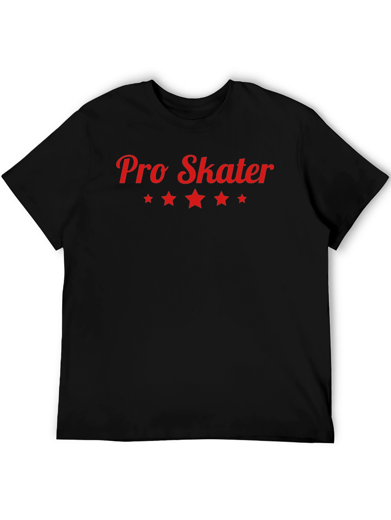 Pro Skater Graphic Tee - Black Cotton T-Shirt