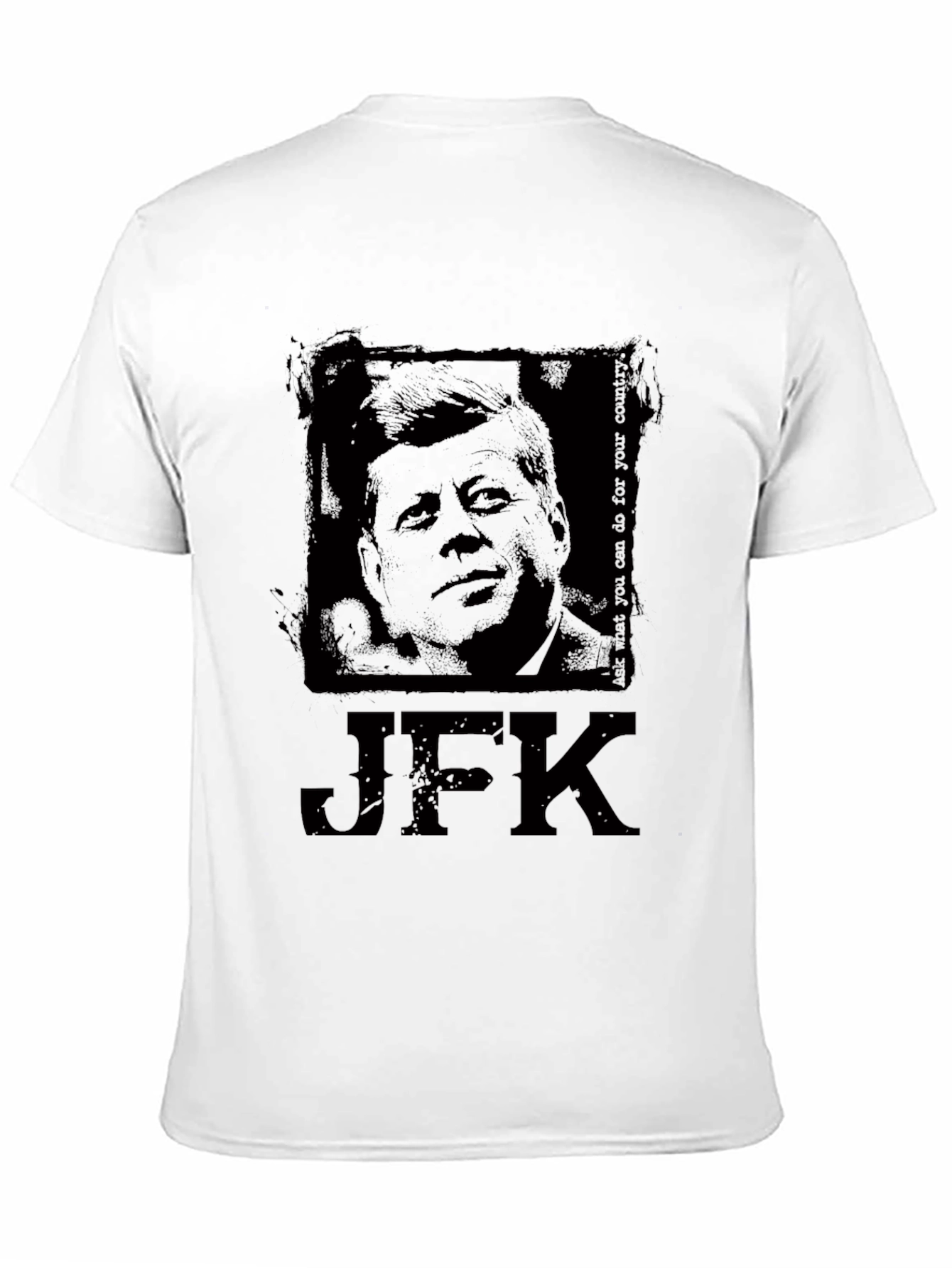JFK Graphic Print Black T-Shirt