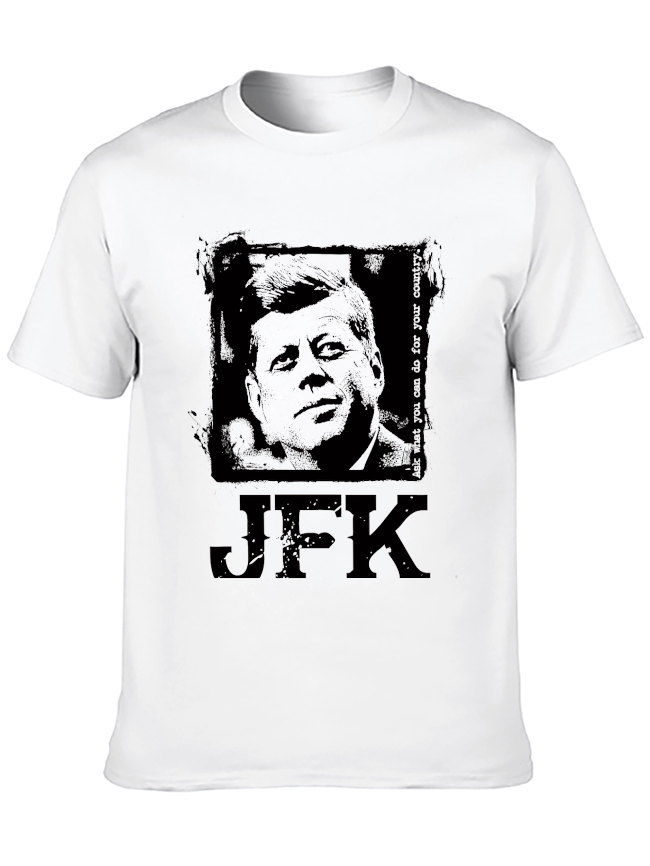 JFK Graphic Print Black T-Shirt