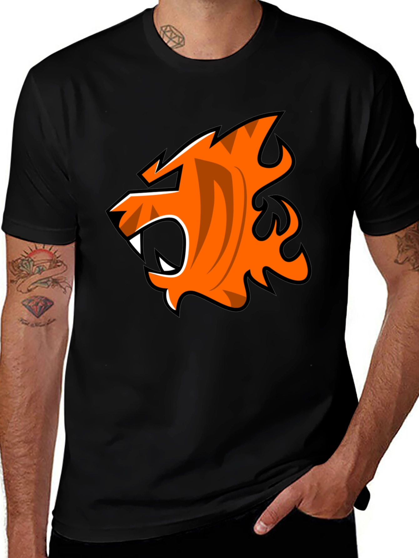 Bold Tiger Graphic Tee - Fierce Style