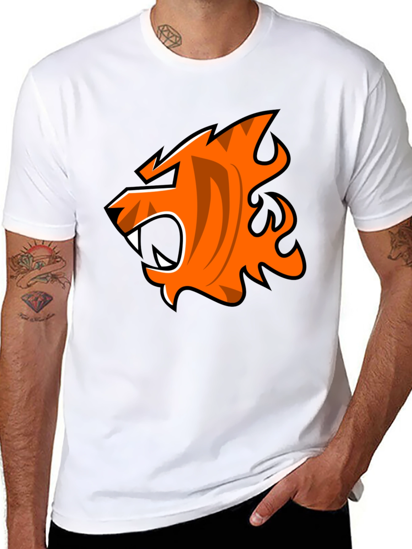 Bold Tiger Graphic Tee - Fierce Style
