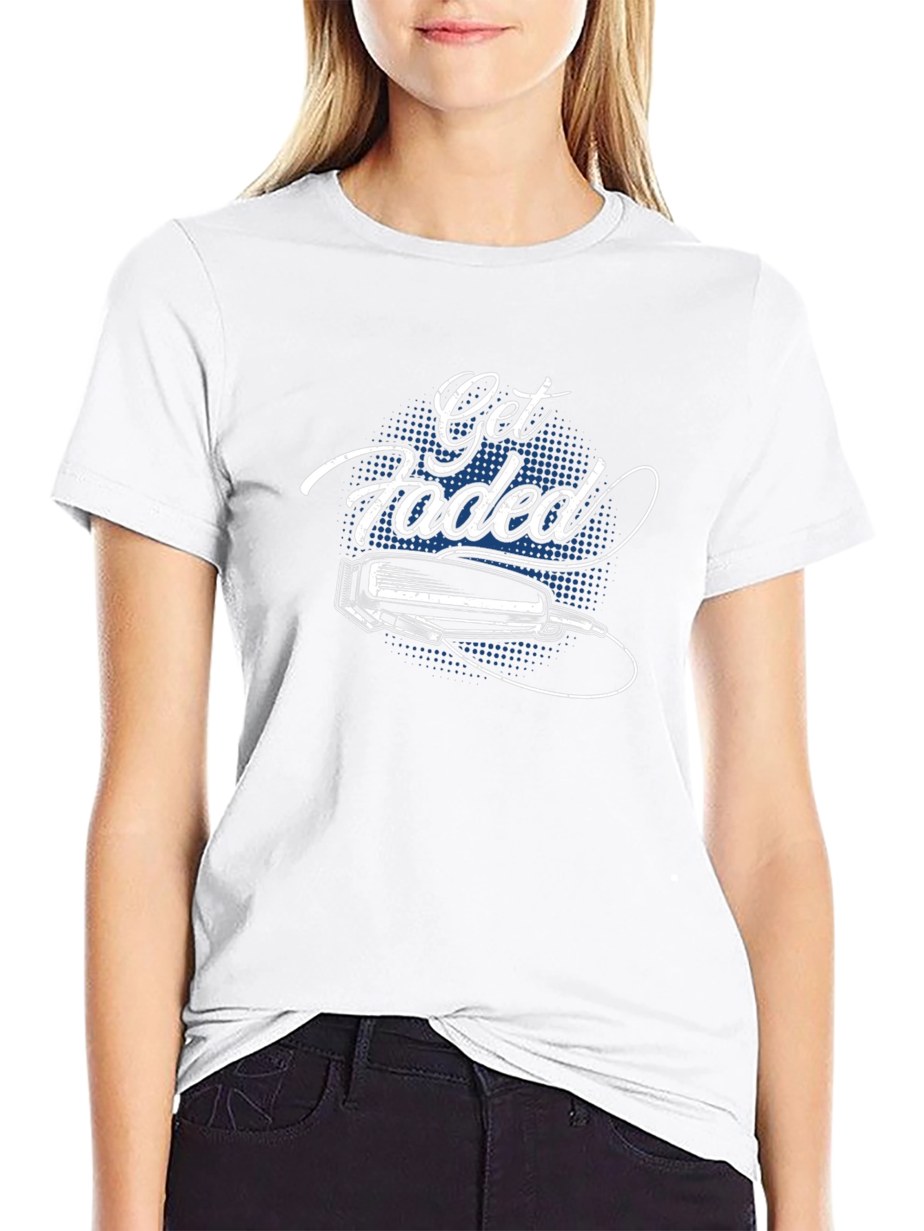 Get Faded Barber Tee - Stylish Black T-Shirt