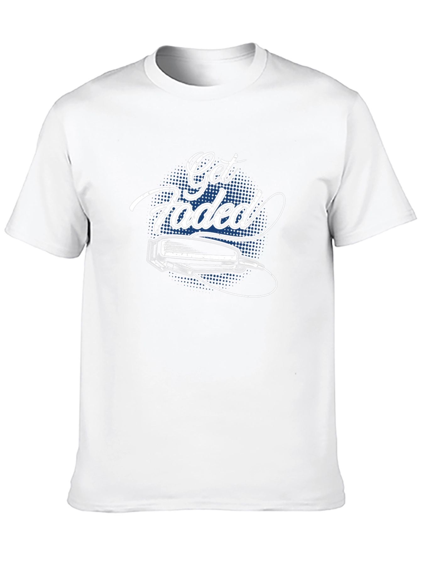Get Faded Barber Tee - Stylish Black T-Shirt