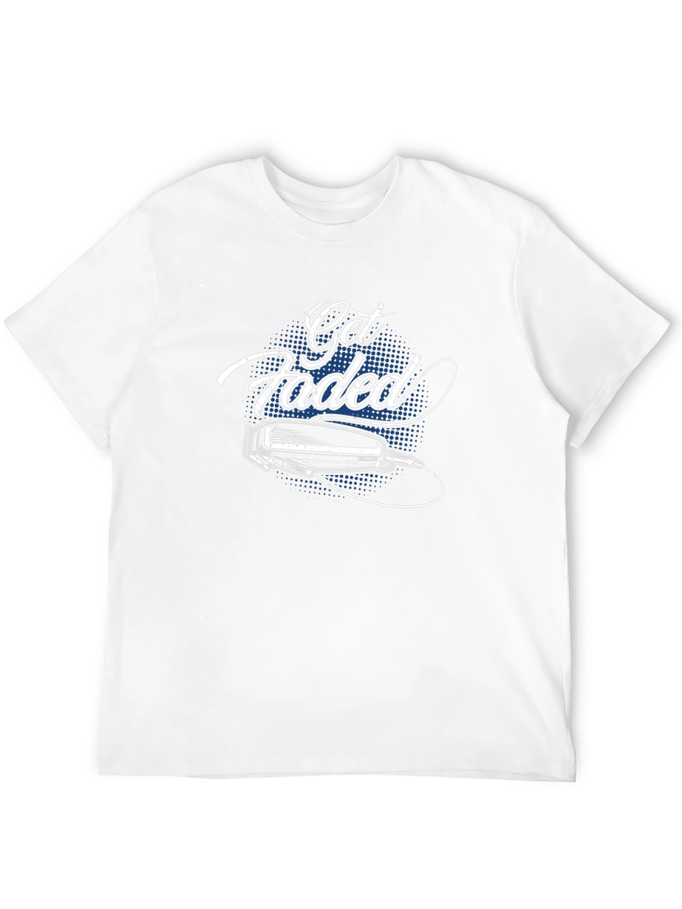 Get Faded Barber Tee - Stylish Black T-Shirt