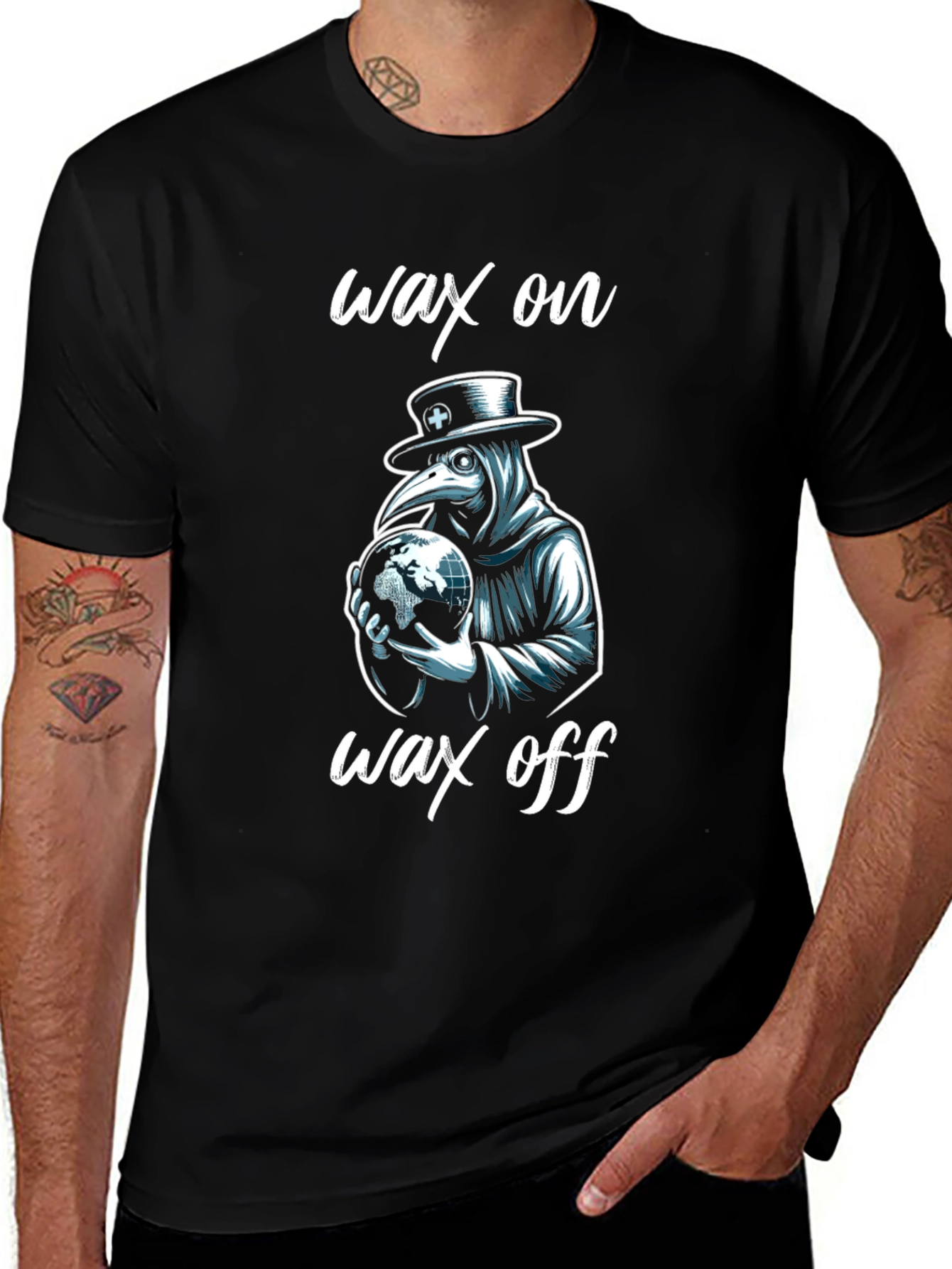 Wax On Plague Doctor T-Shirt