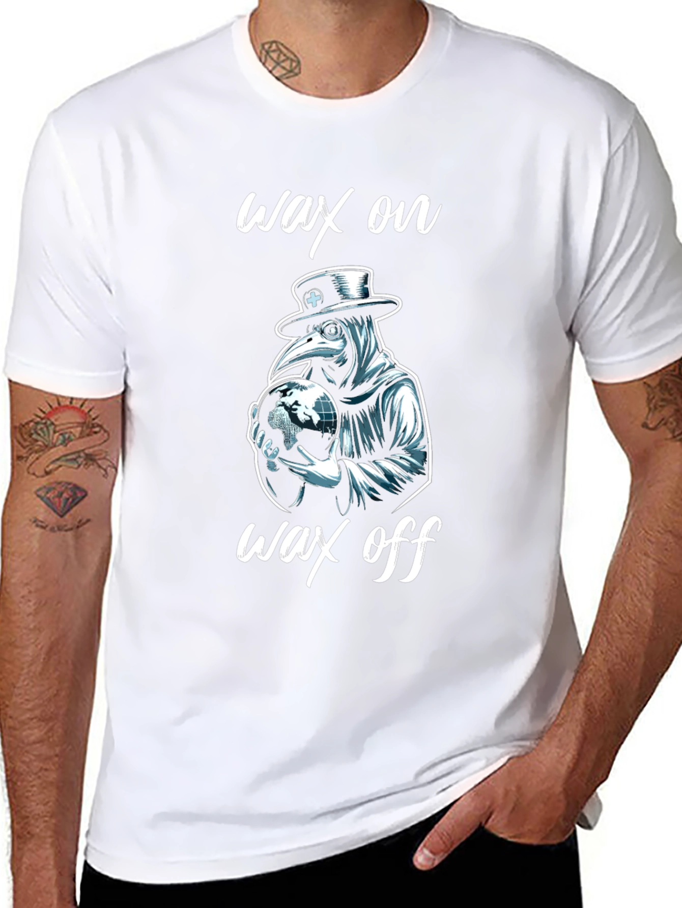 Wax On Plague Doctor T-Shirt