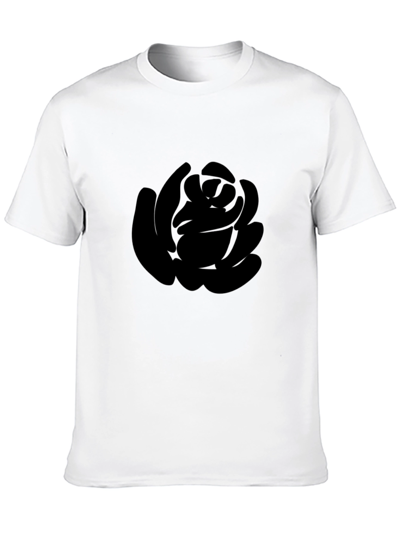 Black Rose Graphic T-Shirt - Stylish Mens Tee