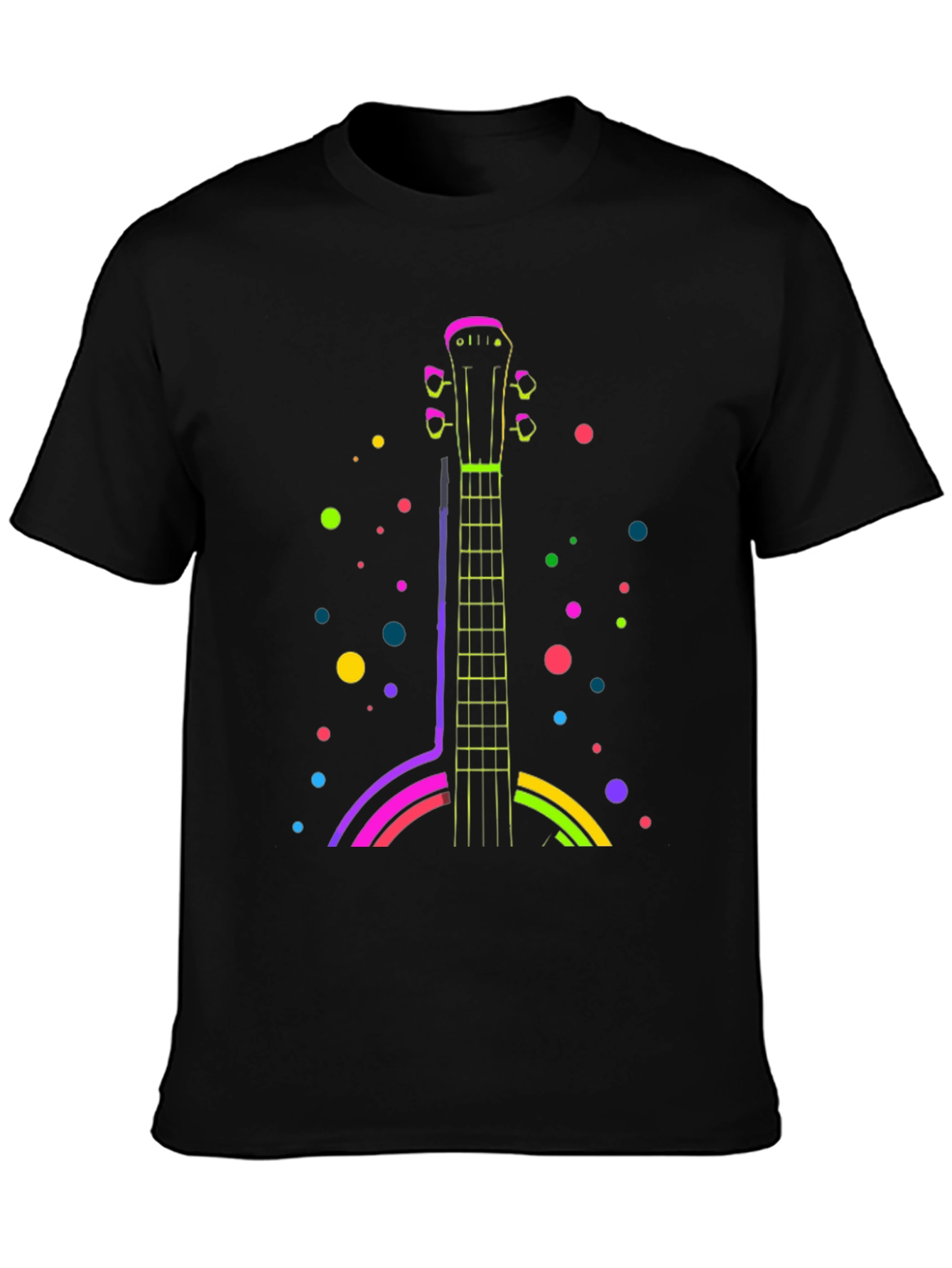 Neon Guitar T-Shirt - Funky Music Tee