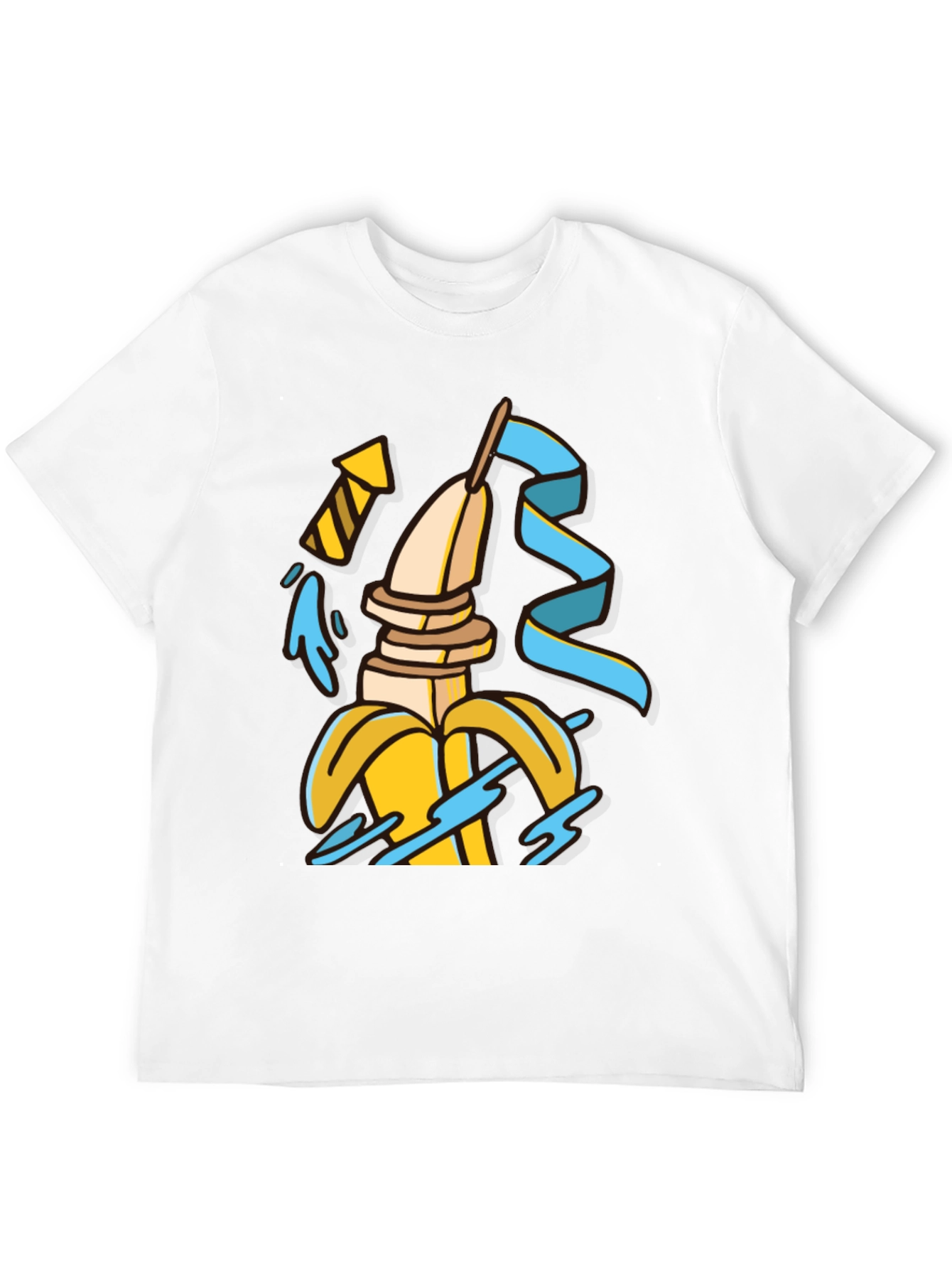 Banana Slices T-Shirt - Quirky Fruit Tee
