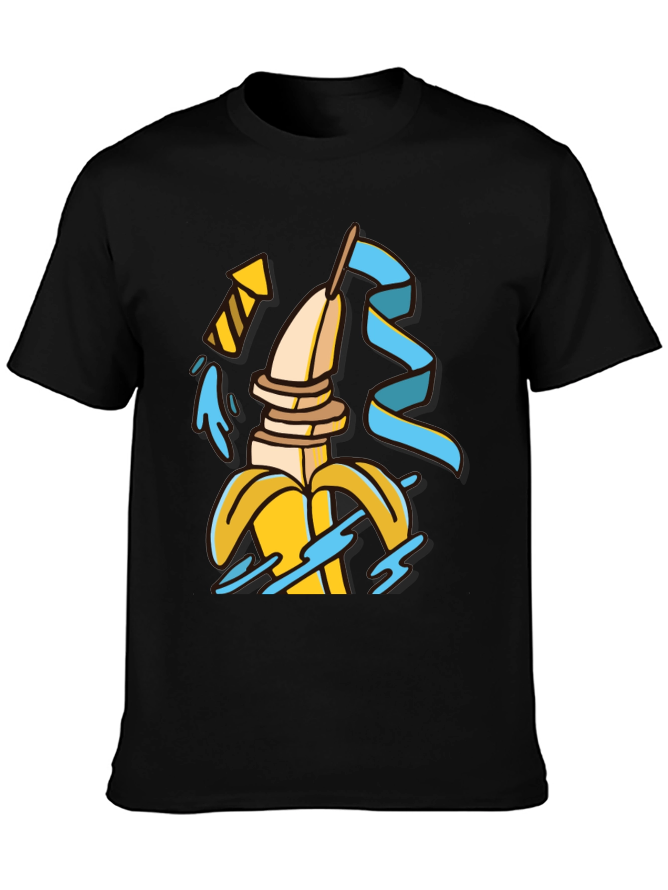 Banana Slices T-Shirt - Quirky Fruit Tee