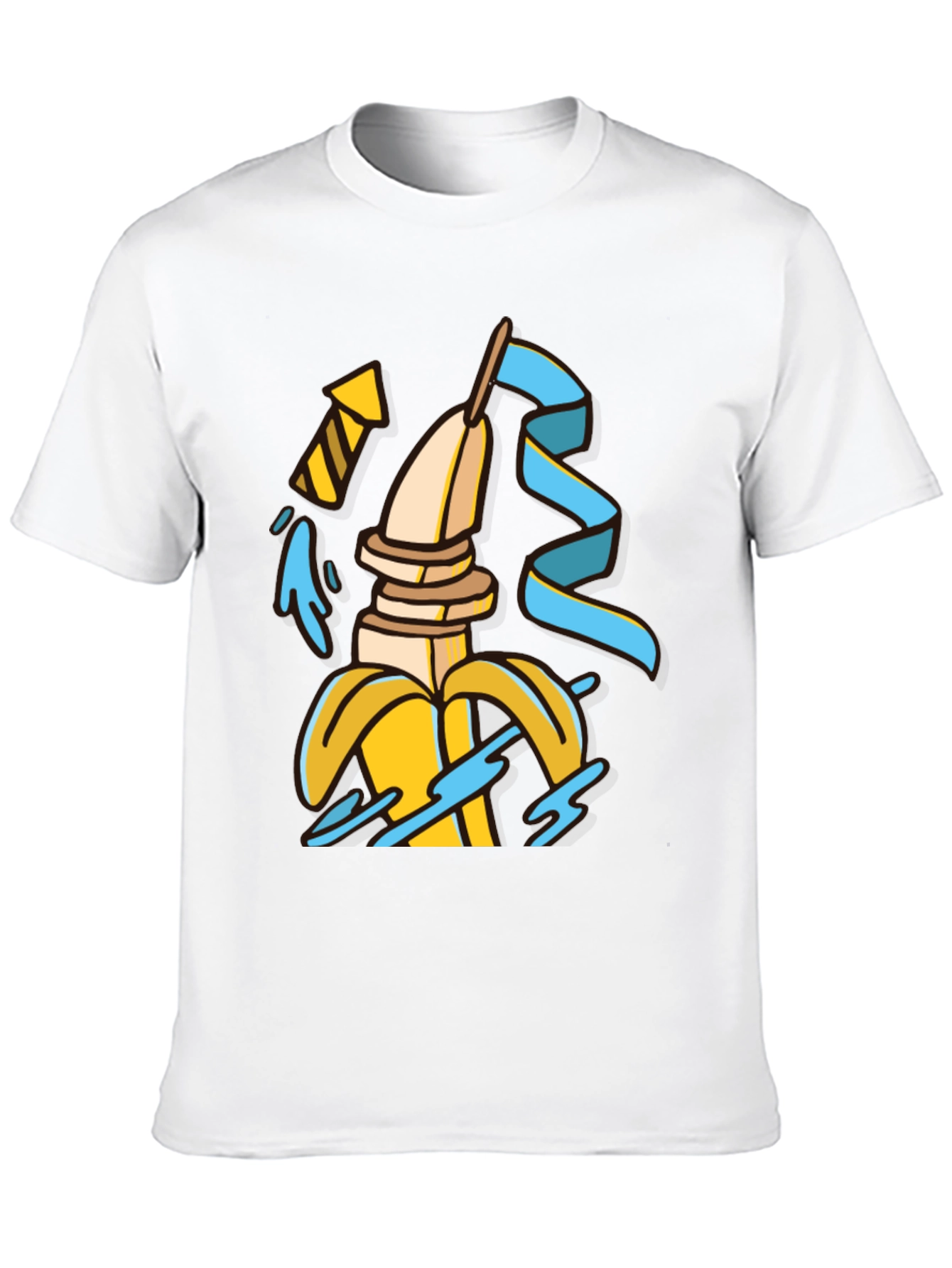 Banana Slices T-Shirt - Quirky Fruit Tee