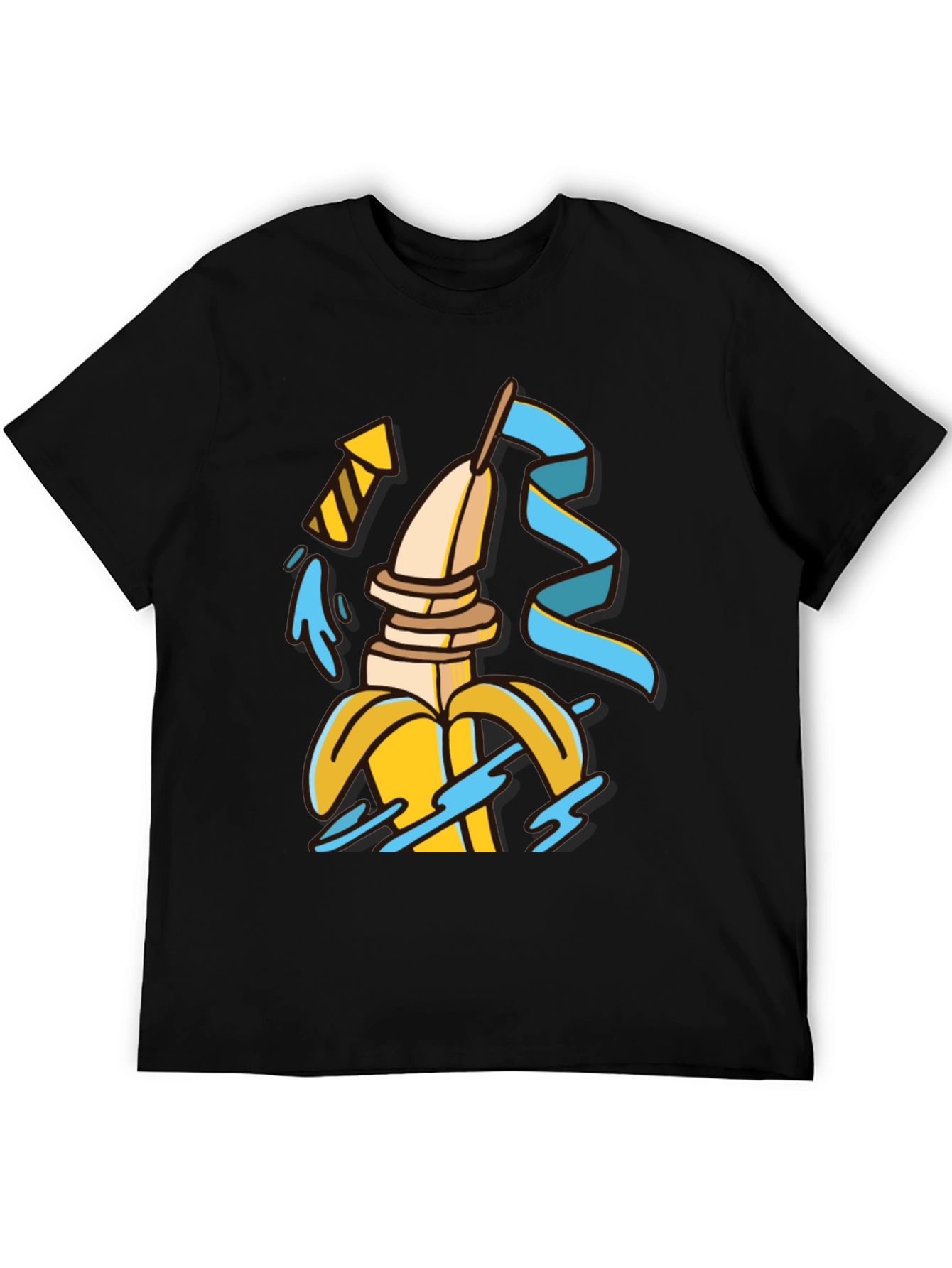 Banana Slices T-Shirt - Quirky Fruit Tee