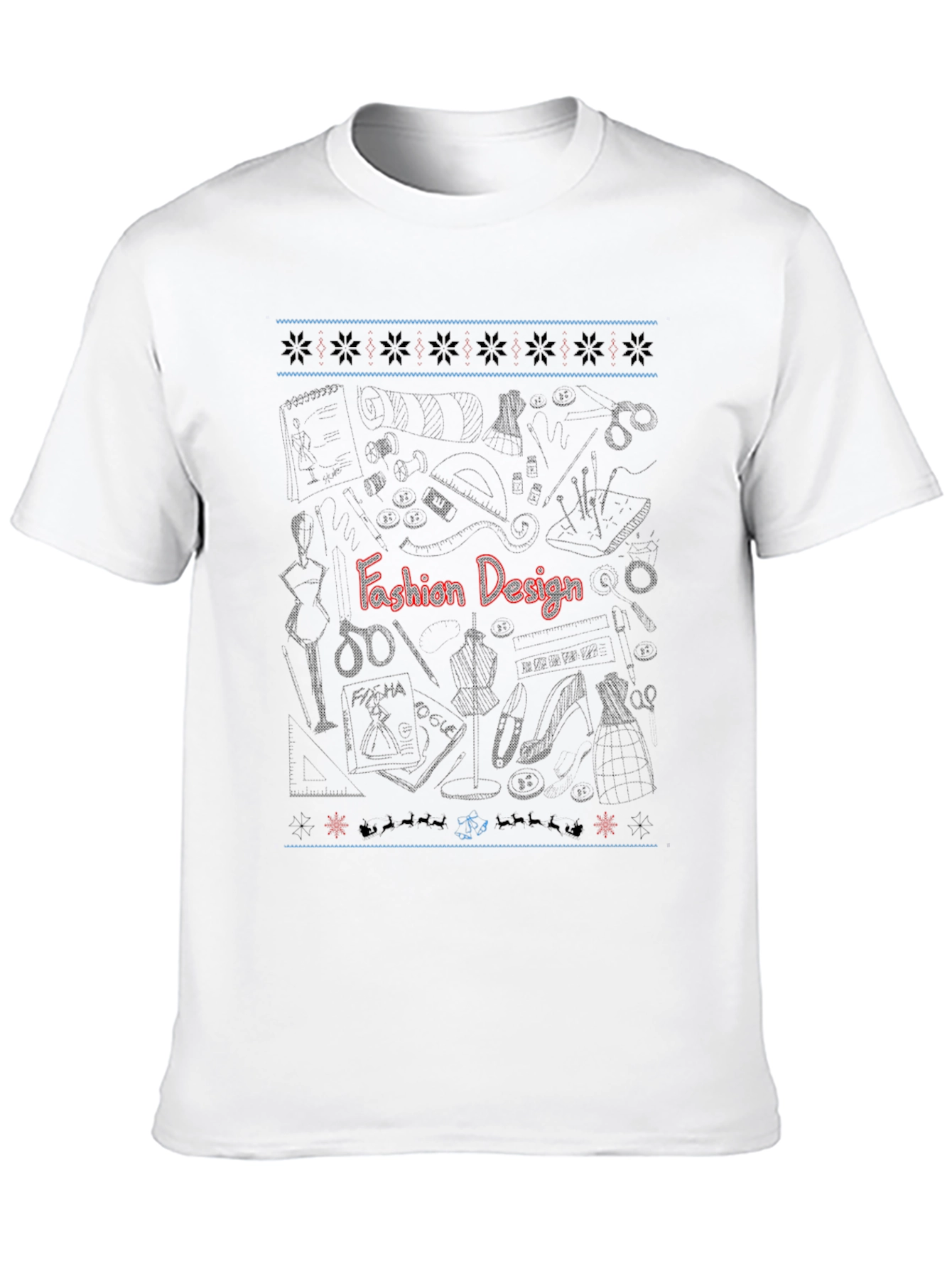 Fashion Design Black T-Shirt