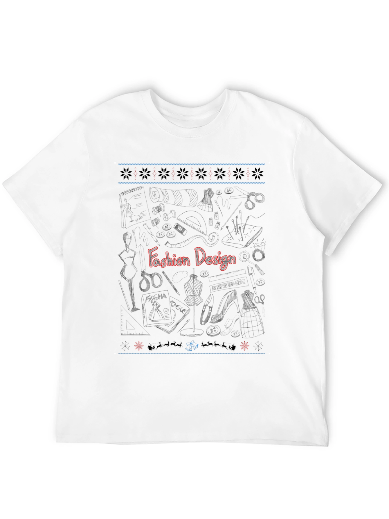 Fashion Design Black T-Shirt