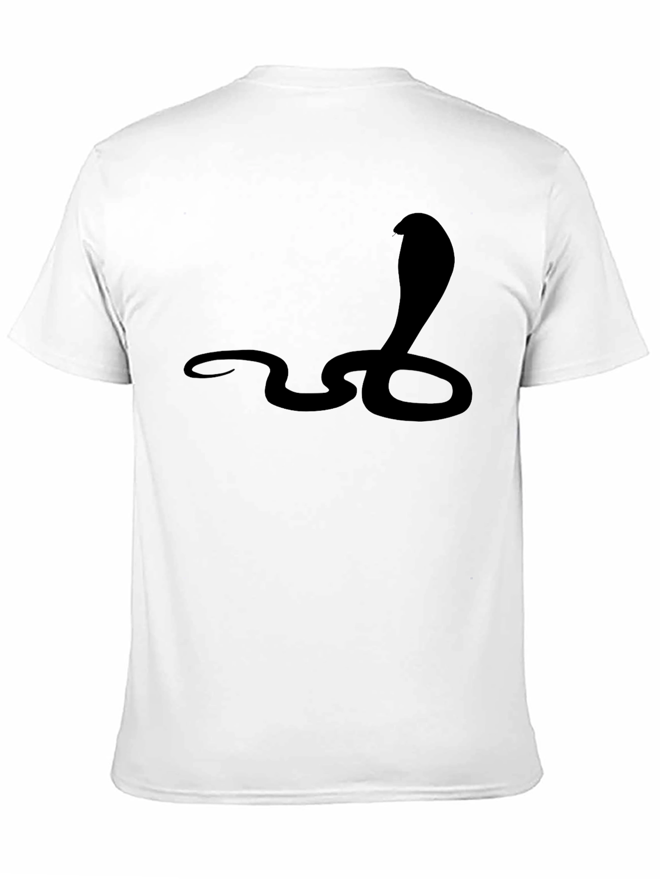 Black Cobra Graphic Tee - Mens Casual T-Shirt