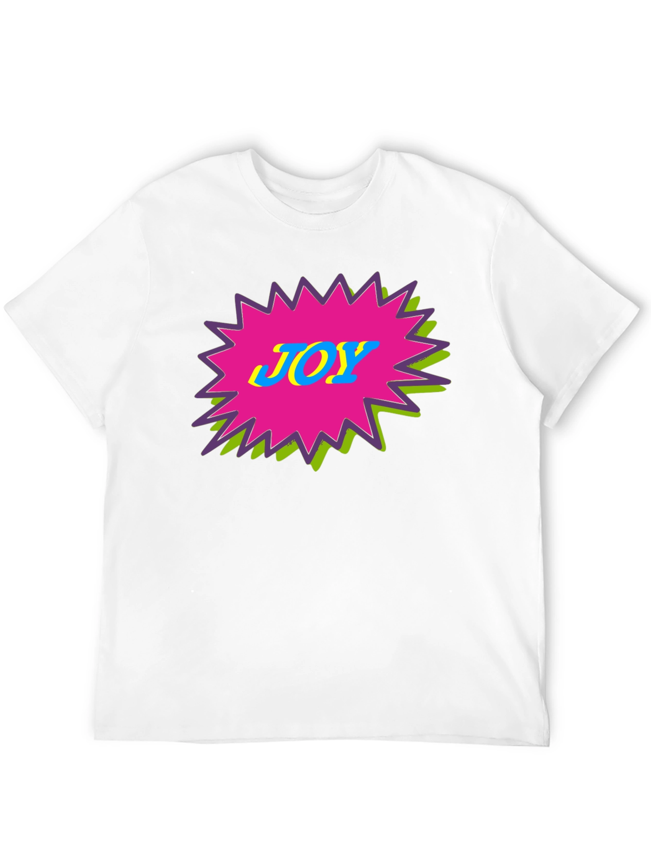 Joy Graphic Tee - Black Cotton Crewneck