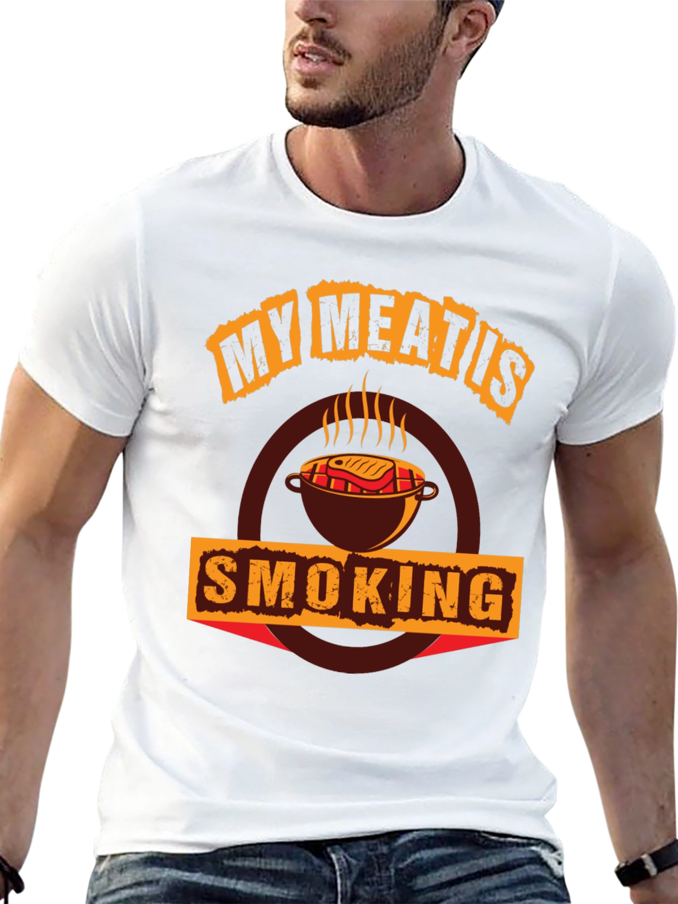 My Meat Is Smoking BBQ T-Shirt