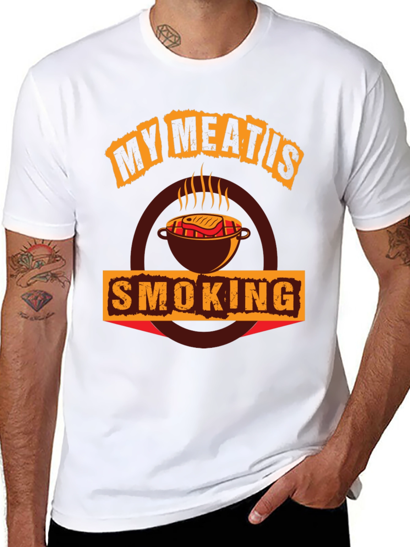 My Meat Is Smoking BBQ T-Shirt