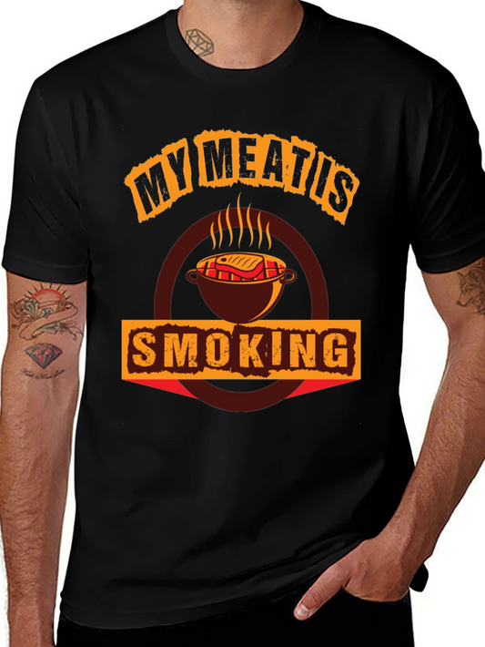 My Meat Is Smoking BBQ T-Shirt
