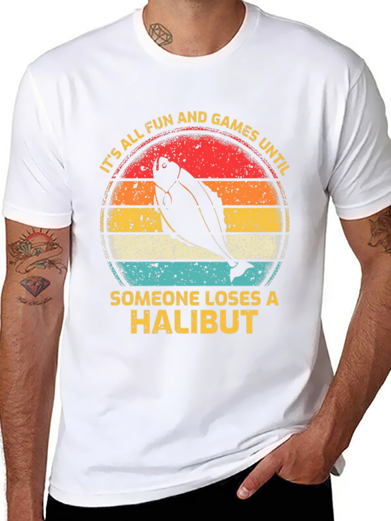 Fun Halibut Fishing Graphic Tee