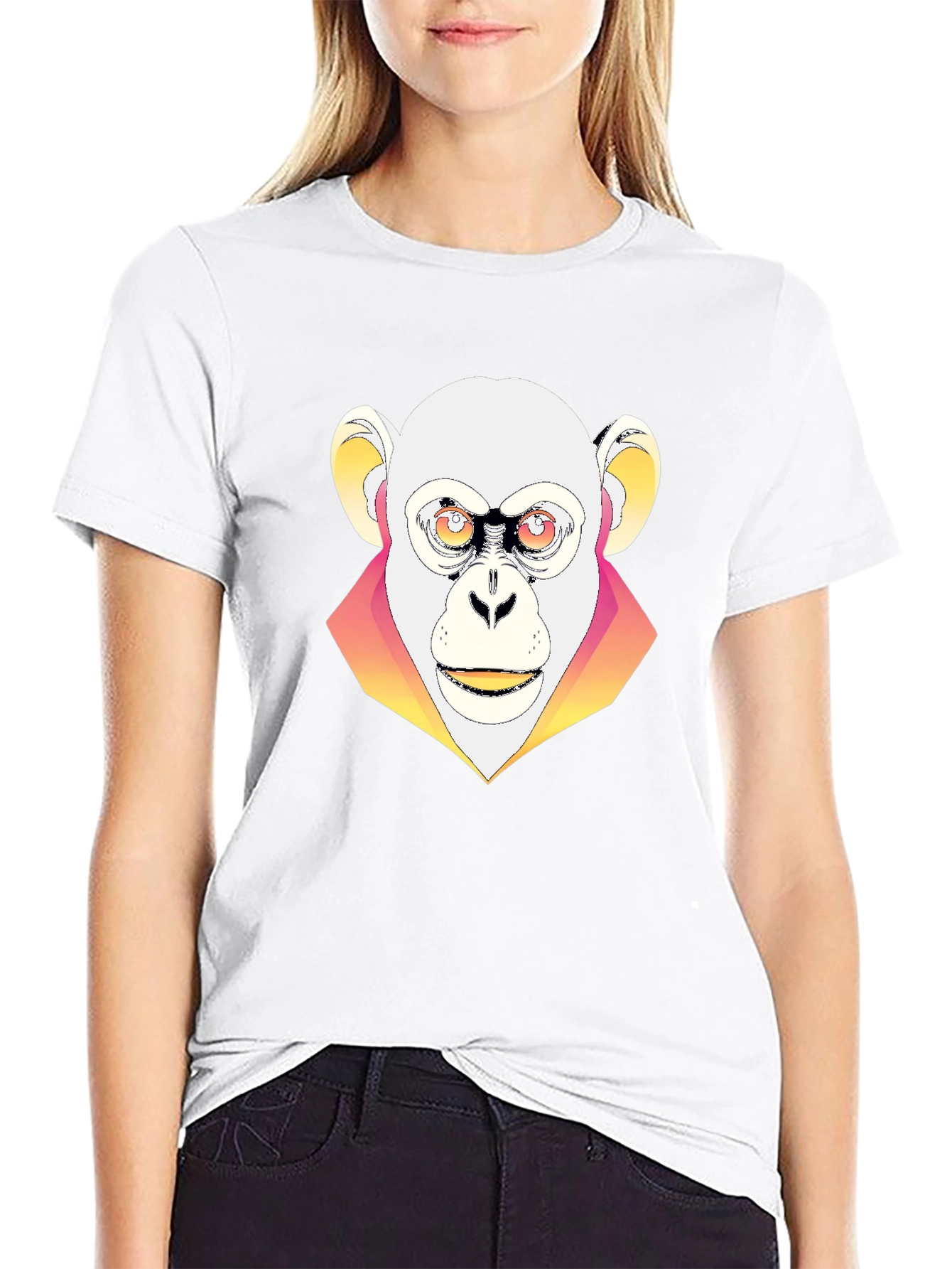 Stylish Monkey Graphic Tee - Bold Statement Shirt