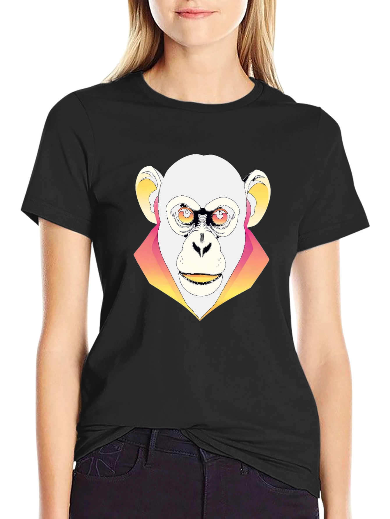 Stylish Monkey Graphic Tee - Bold Statement Shirt