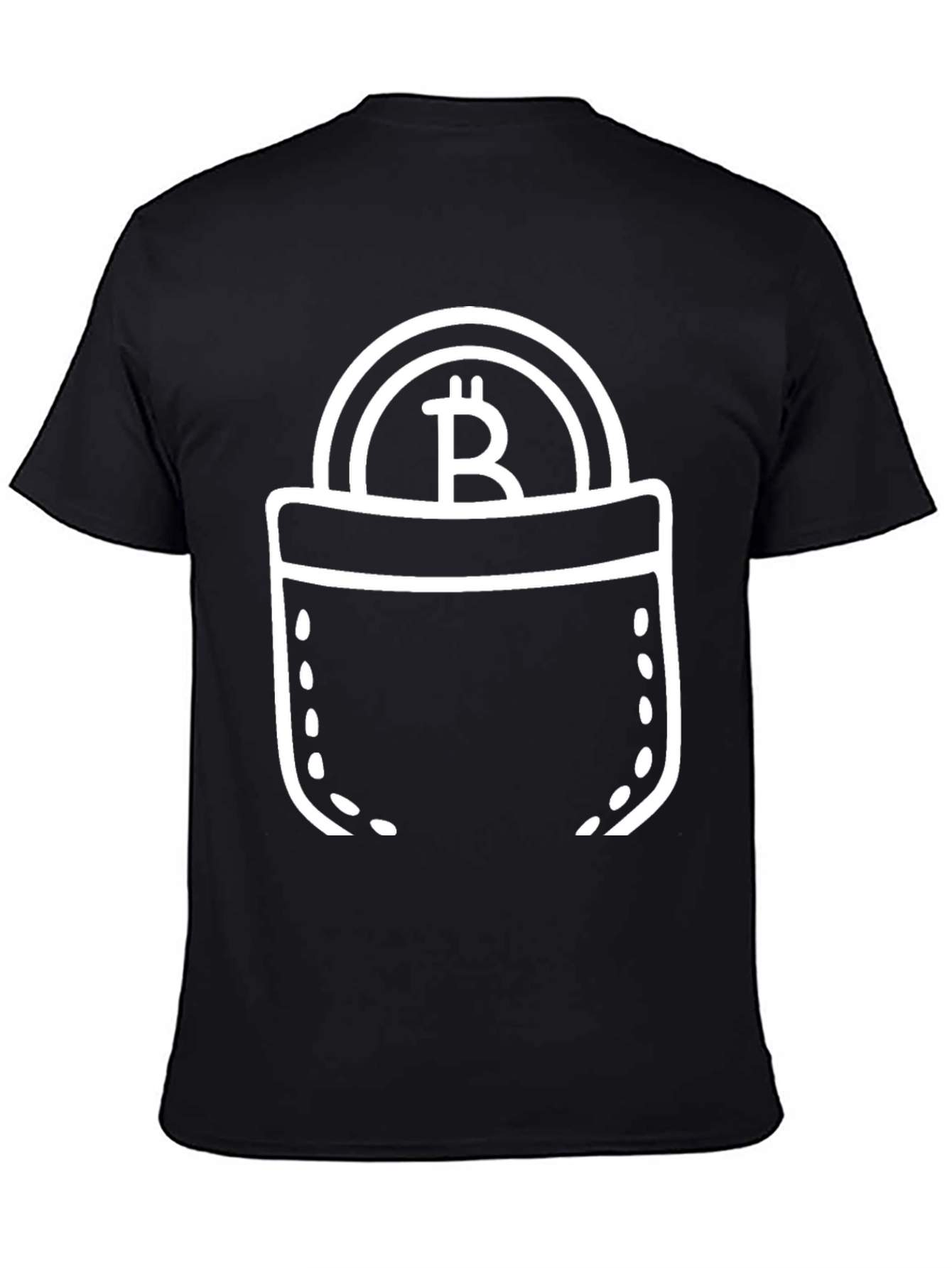 Bitcoin Pocket Graphic Tee - Crypto T-Shirt