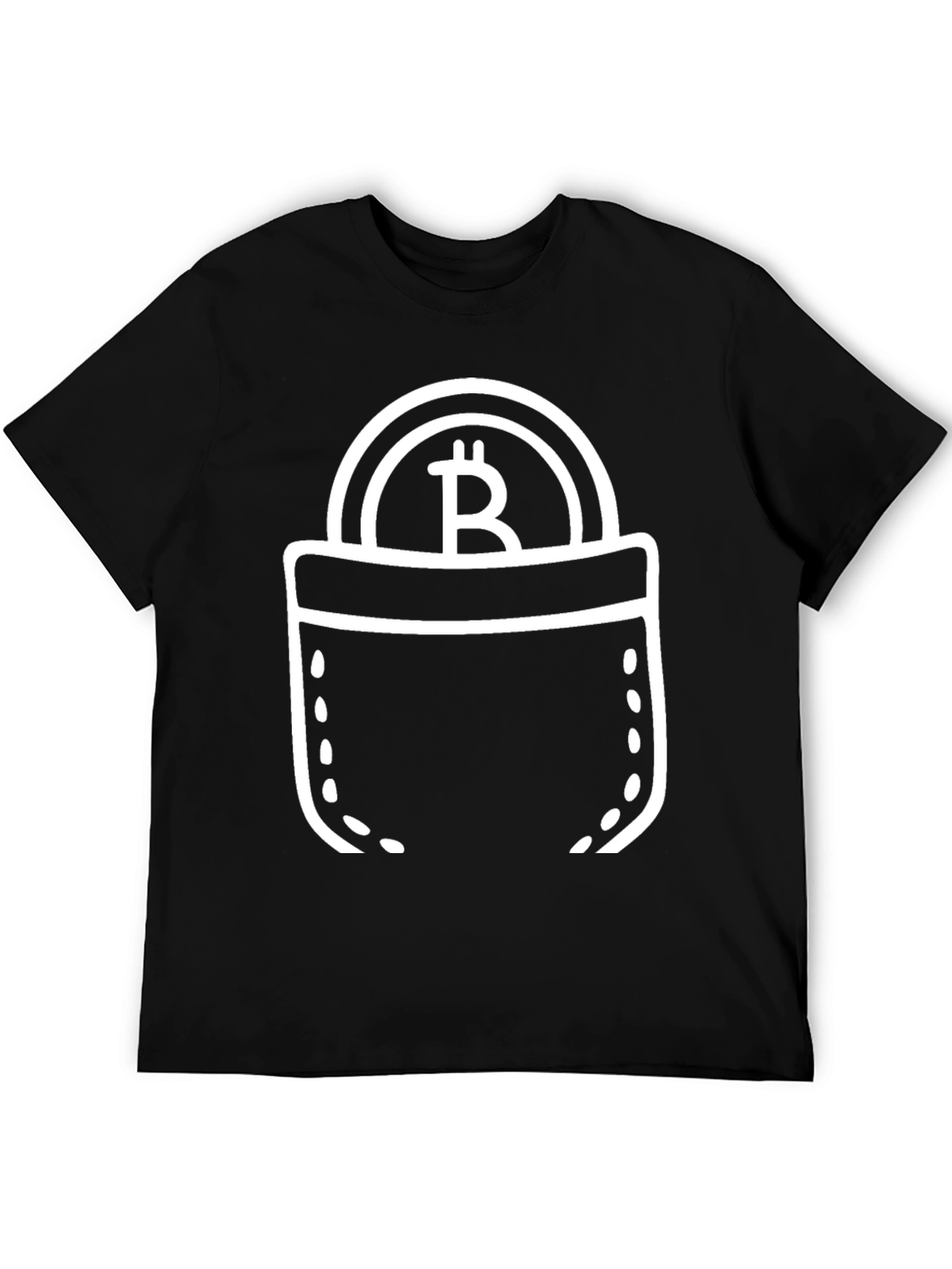 Bitcoin Pocket Graphic Tee - Crypto T-Shirt