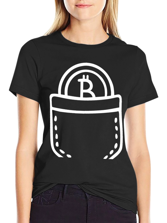 Bitcoin Pocket Graphic Tee - Crypto T-Shirt