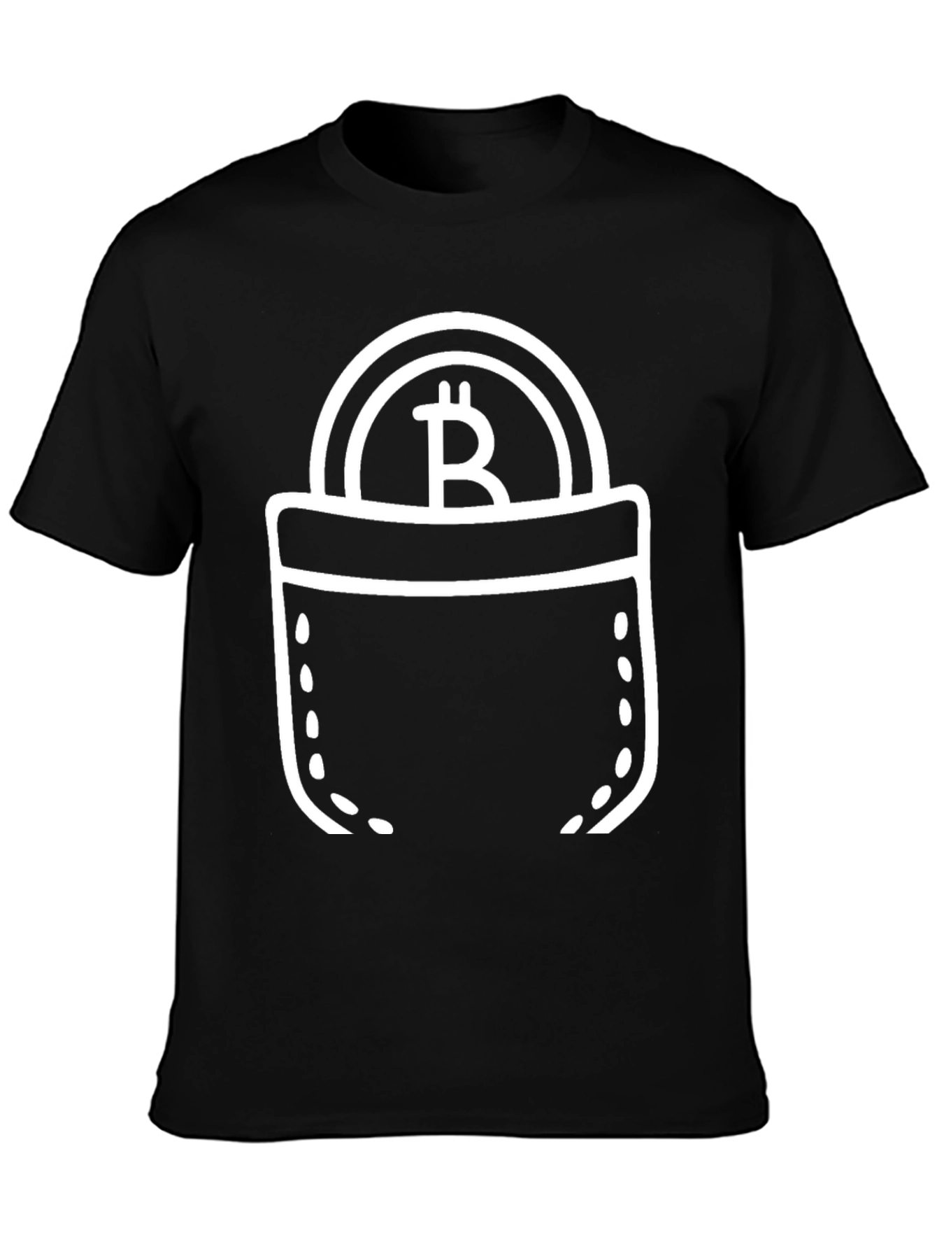 Bitcoin Pocket Graphic Tee - Crypto T-Shirt