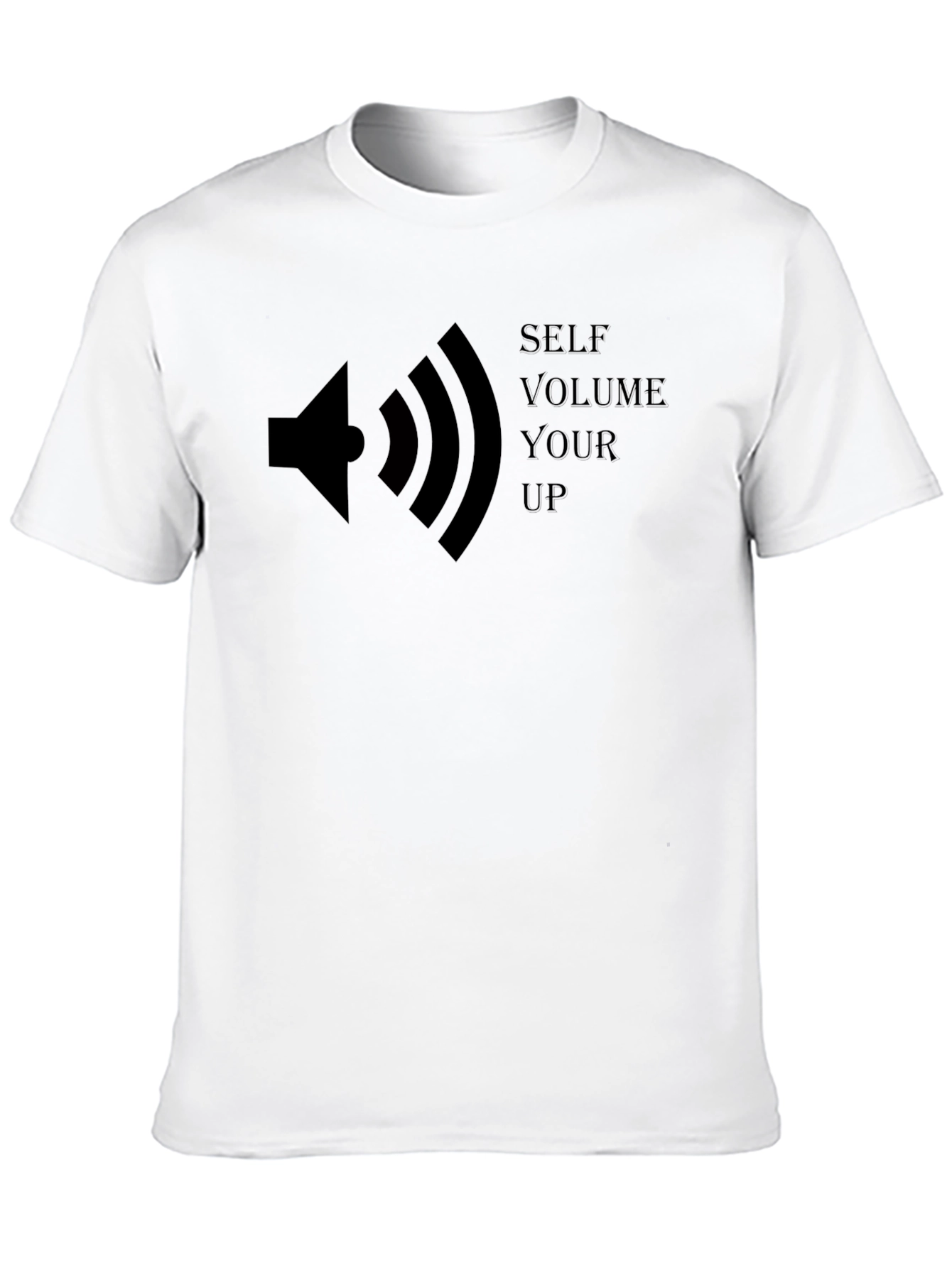 Self Volume Up Graphic Tee - Black T-Shirt