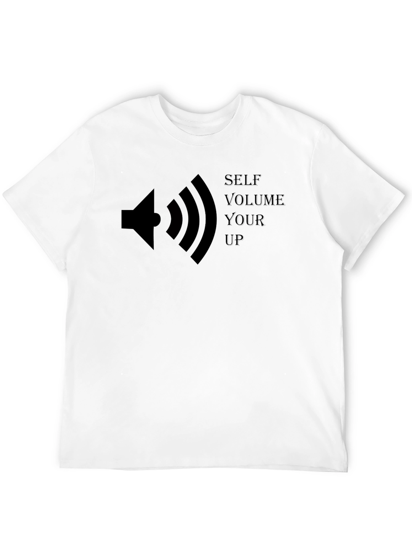 Self Volume Up Graphic Tee - Black T-Shirt