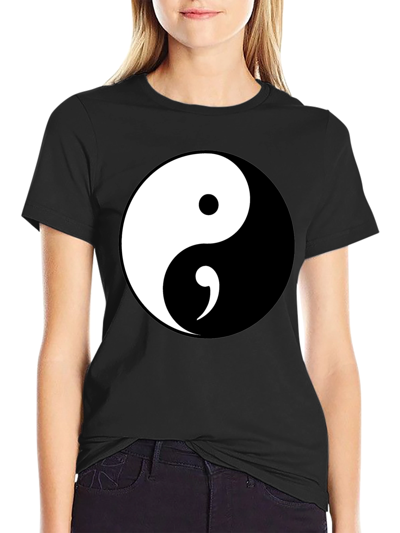 Yin Yang Graphic Tee - Balance and Style