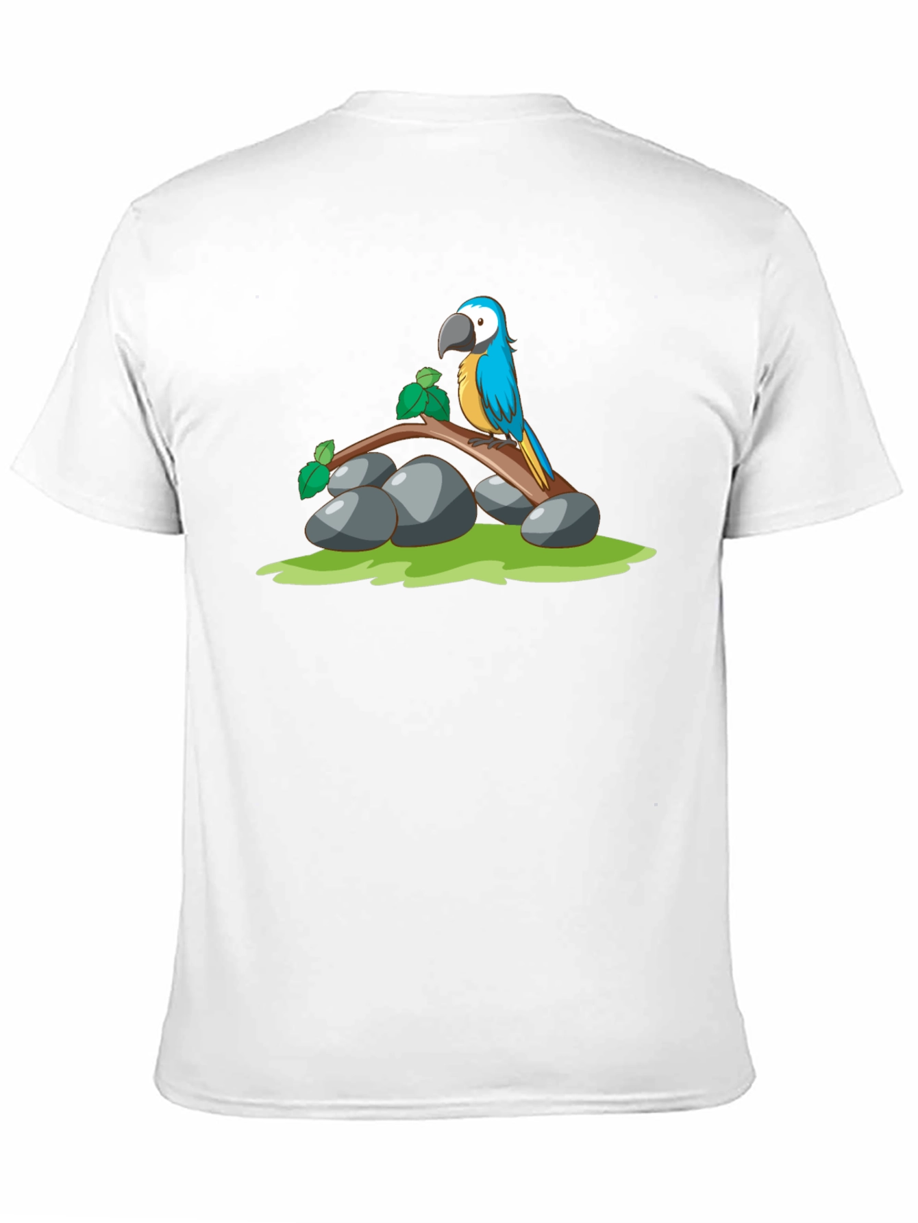 Parrot Graphic T-Shirt - Black Cotton Tee
