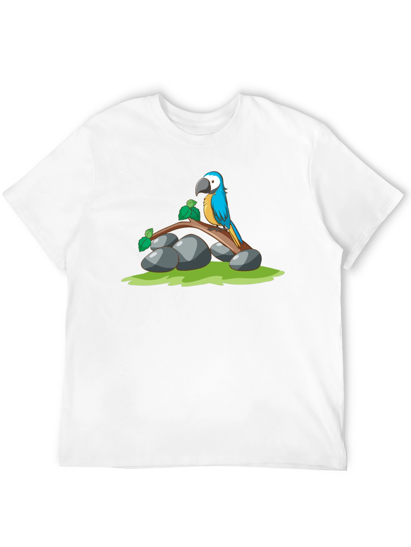 Parrot Graphic T-Shirt - Black Cotton Tee