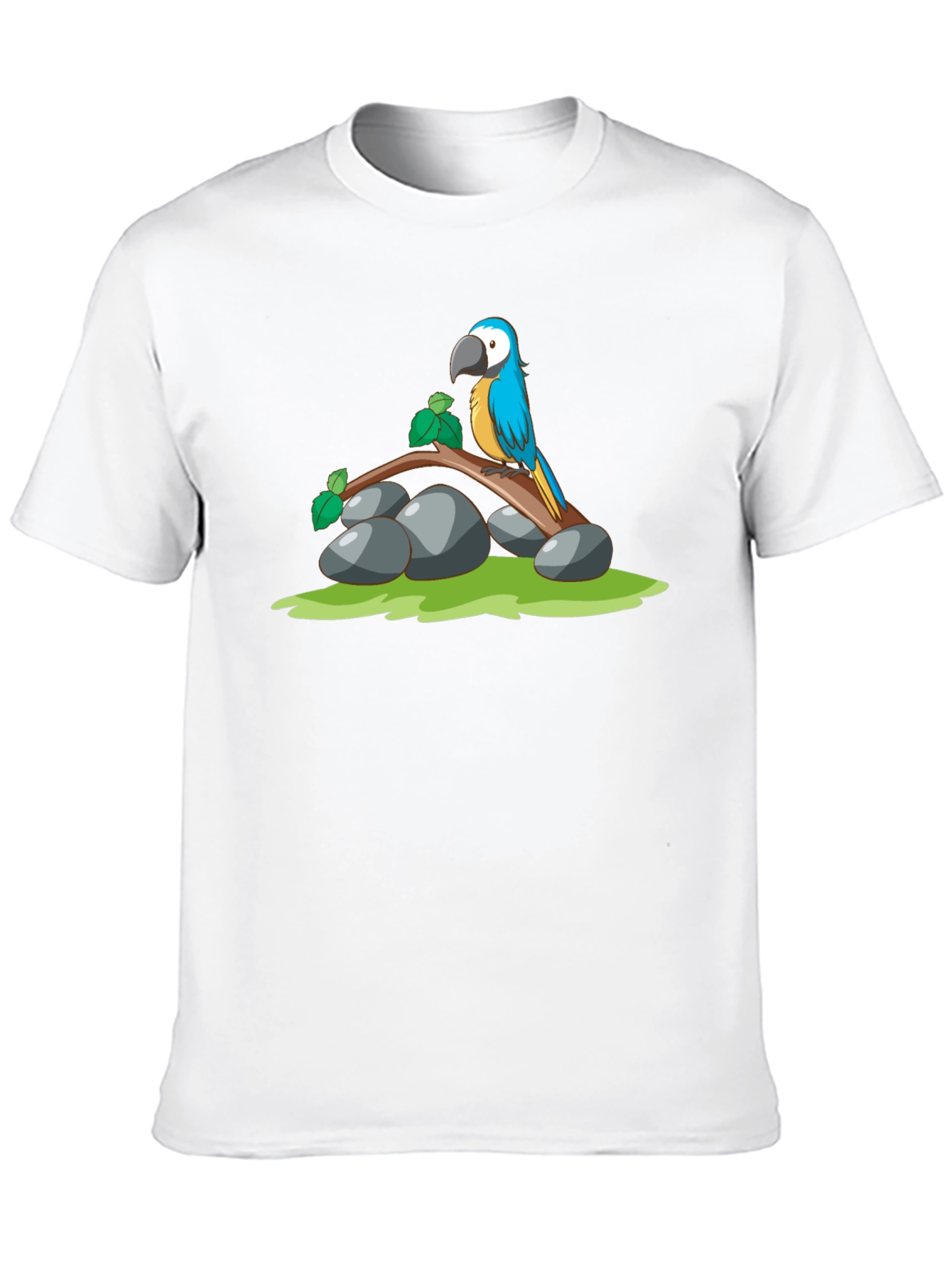 Parrot Graphic T-Shirt - Black Cotton Tee