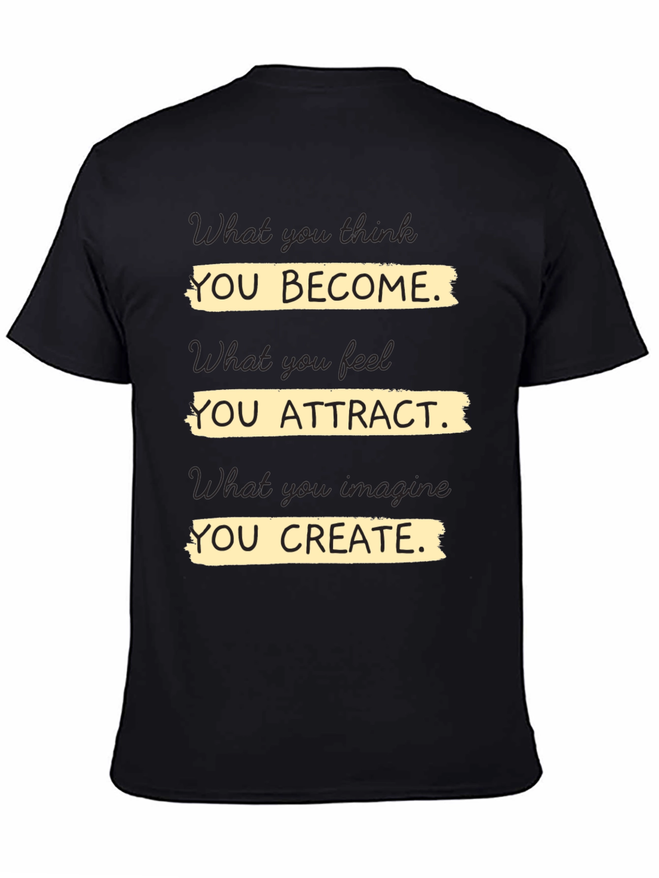 Motivational T-Shirt - You Become Attract Create