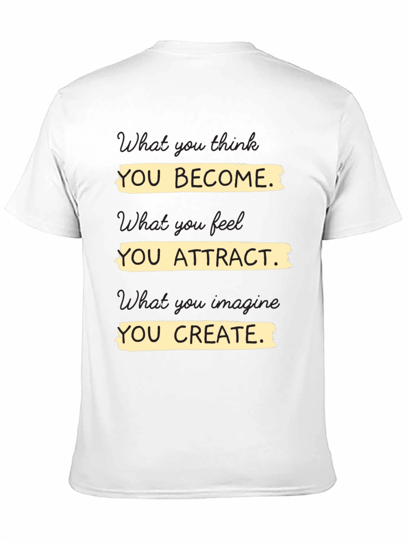 Motivational T-Shirt - You Become Attract Create