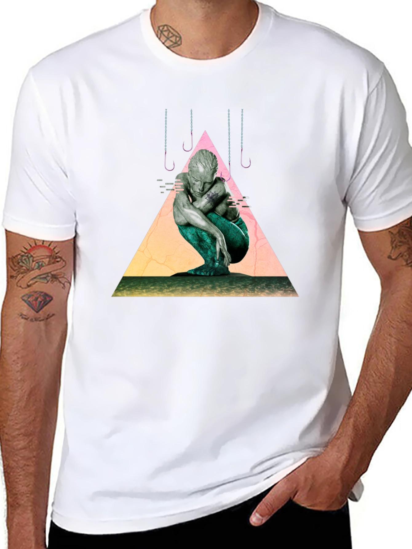 Mermaid Graphic Tee - Unique Artistic Design