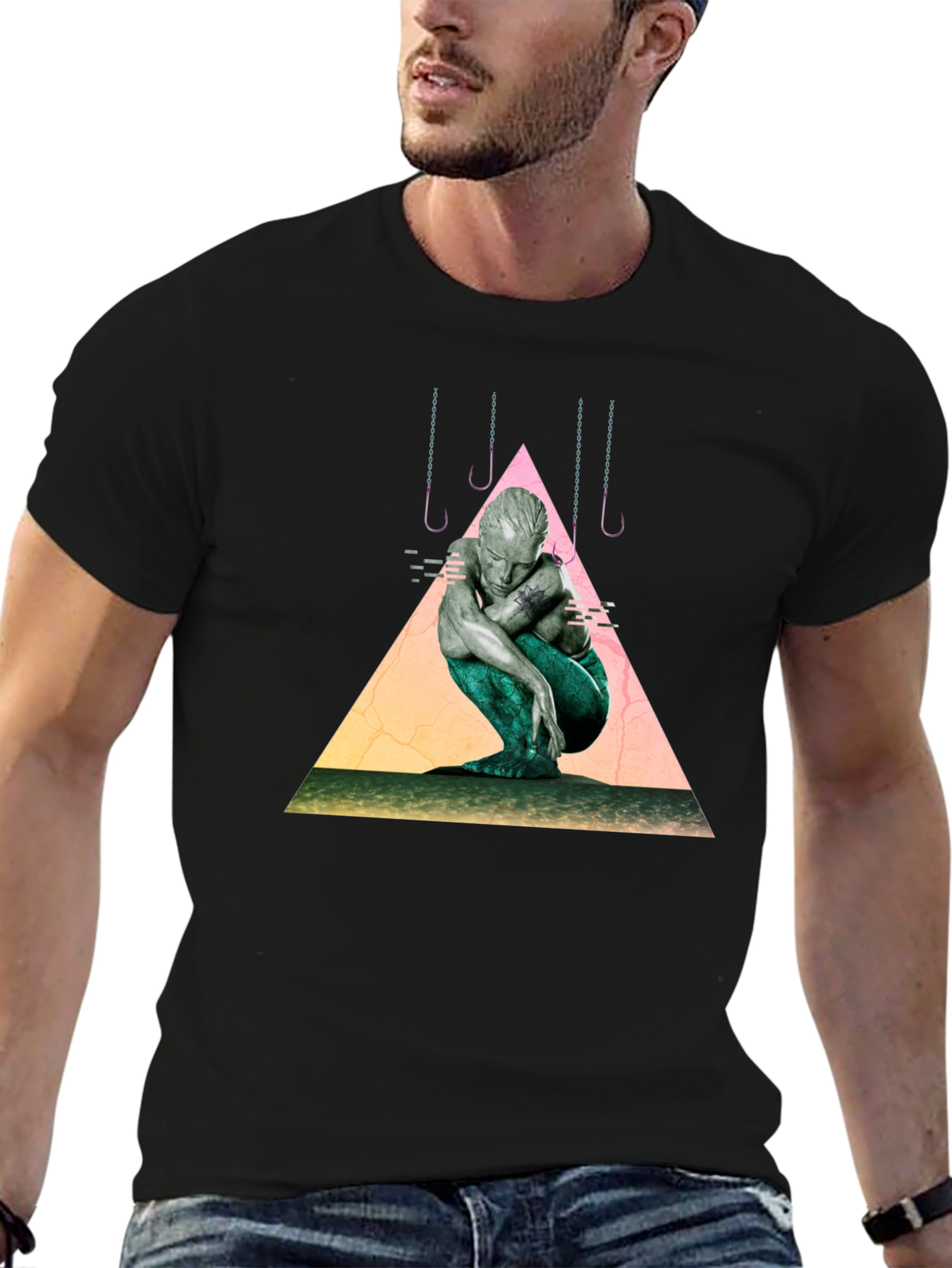 Mermaid Graphic Tee - Unique Artistic Design