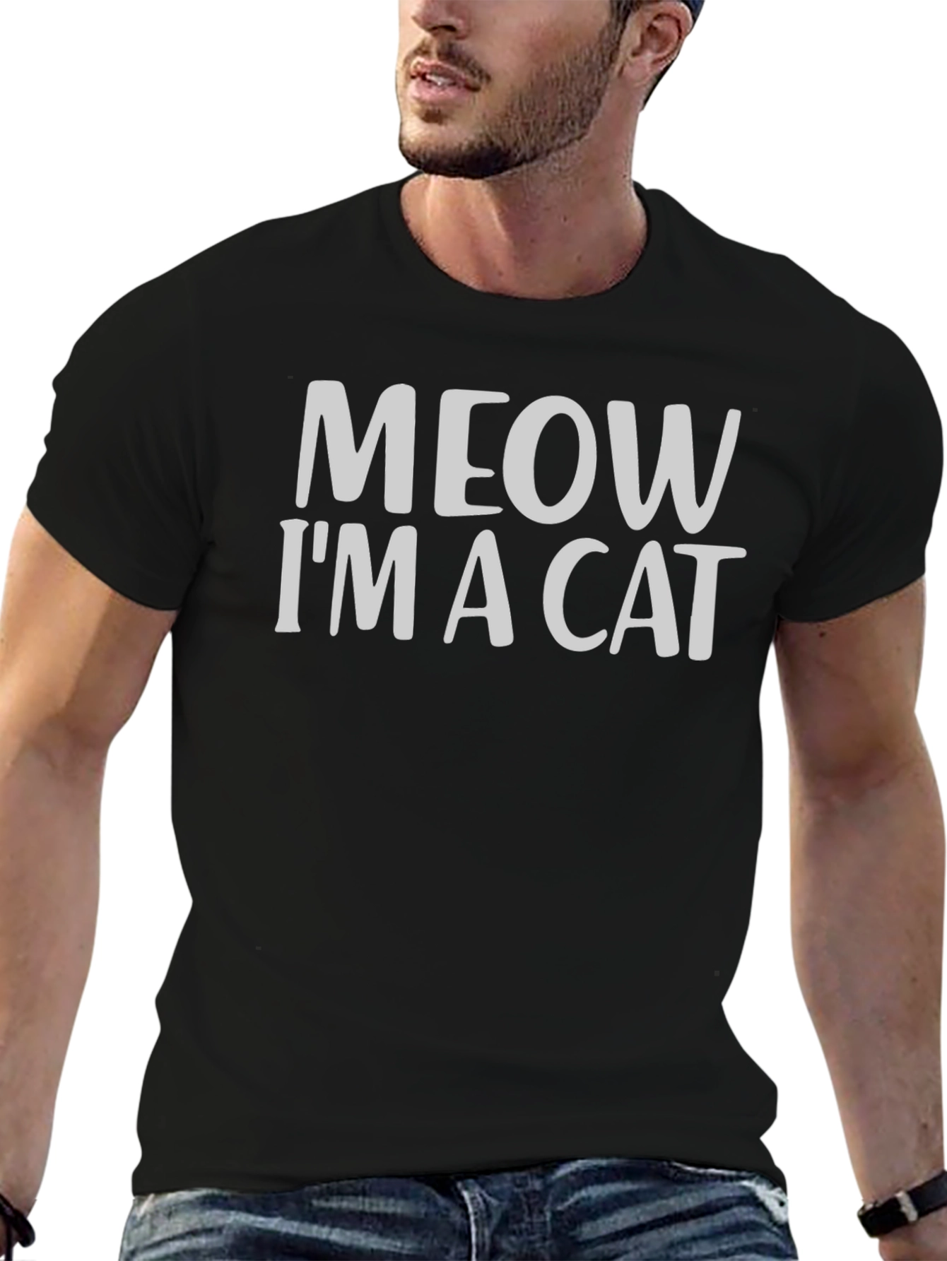 Meow Im a Cat T-Shirt - Funny Novelty Tee