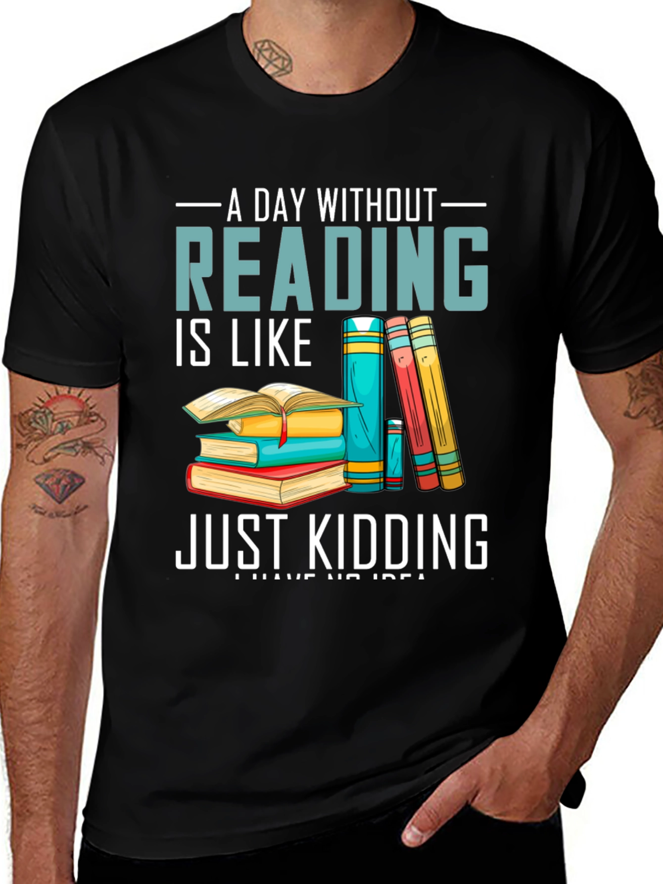 Reading Humor T-Shirt - A Day Without Reading