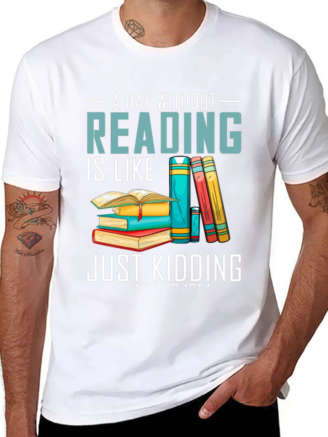 Reading Humor T-Shirt - A Day Without Reading