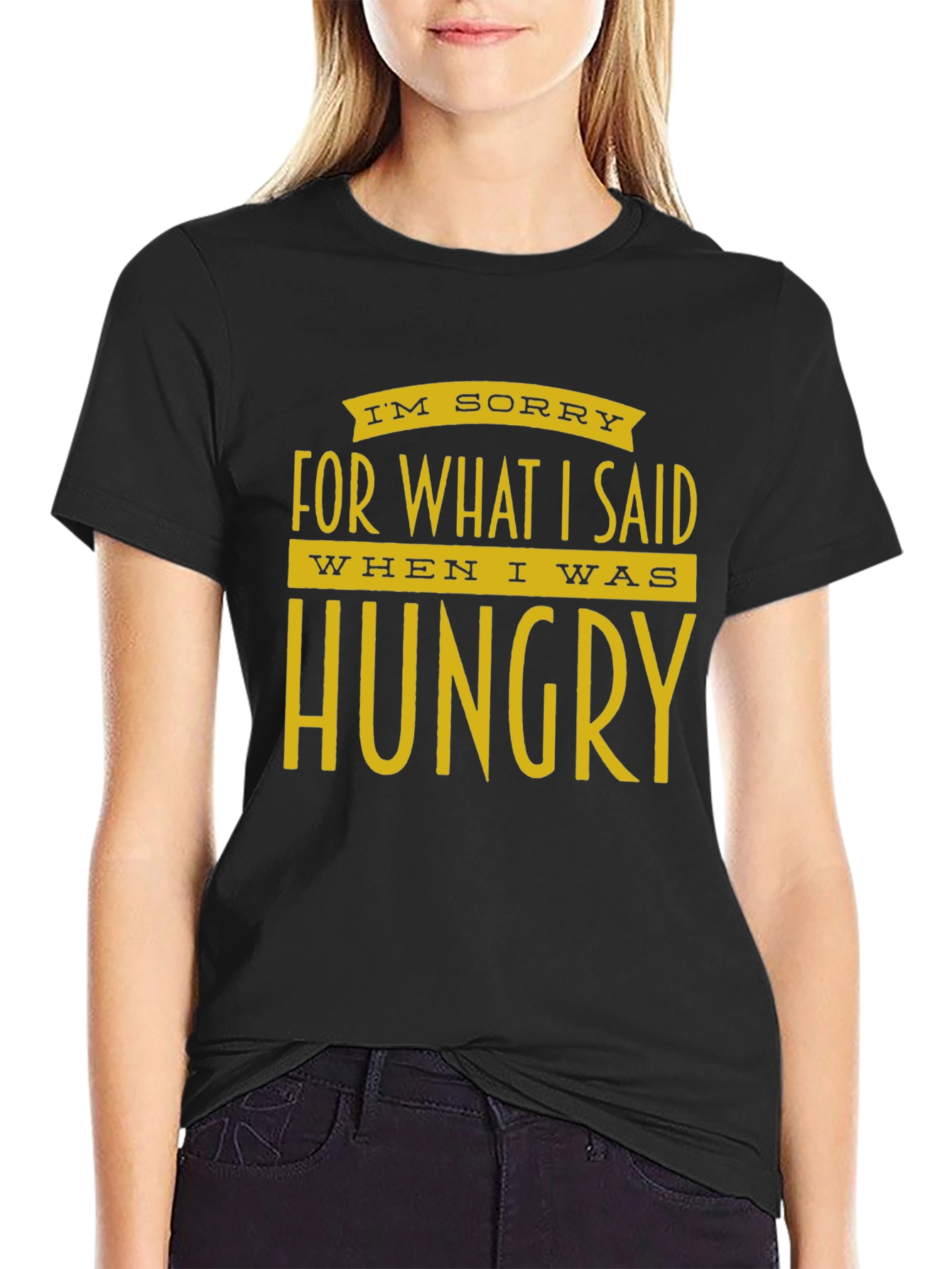 Hungry Apology Black T-Shirt